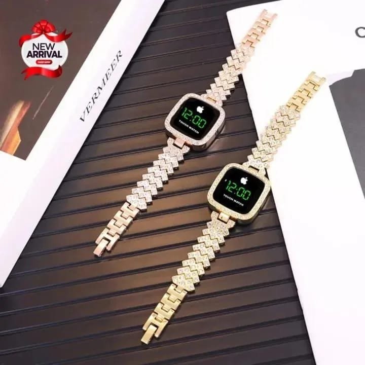Chic Women’s Digital Display Watch with Elegant Bracelet