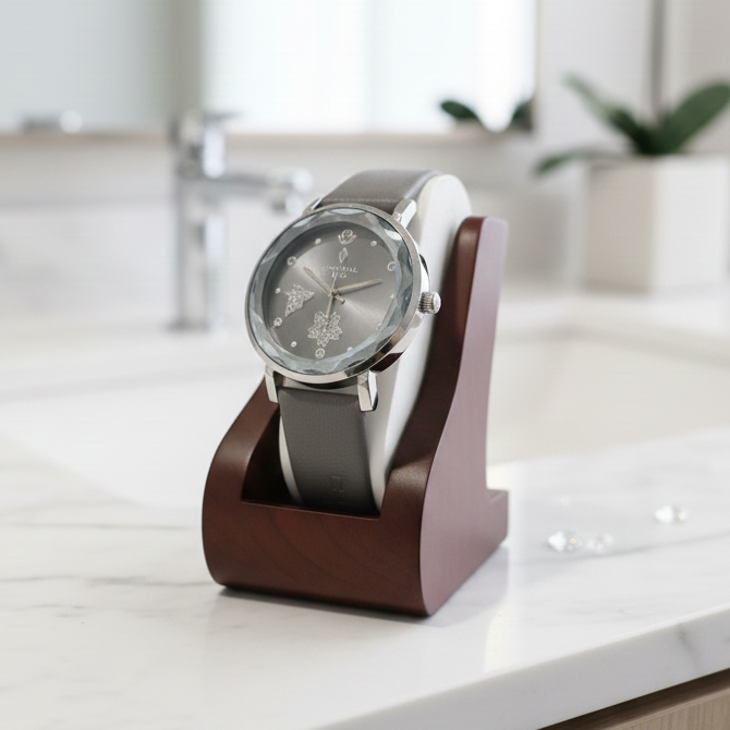 Crystal Time Womens Strap Watch With Crystal