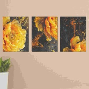 Set of 3 Wall Art Wooden Phototile