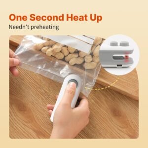 Heat Sealing Machine 2 in 1 Cutting and Sealer USB Rechargeable
