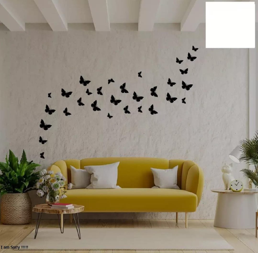 3D Wooden Butterfly Wooden Wall Decoration Items for Home, Bedrooms Inspire Kids and Look Decent