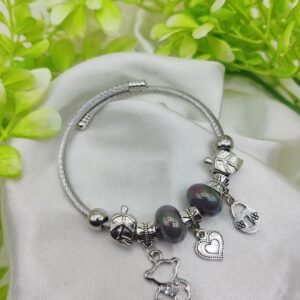 1 Piece Imported Pandora Charm Bracelet with Elegant Pearl