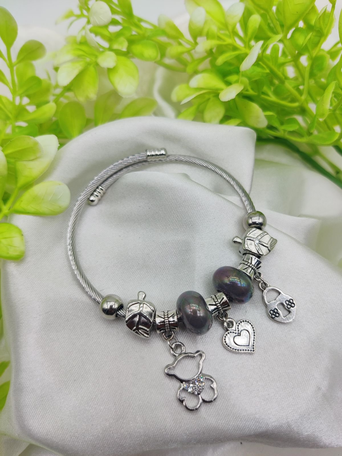 1 Piece Imported Pandora Charm Bracelet with Elegant Pearl