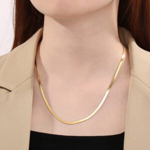 AWT-179 Thin Snake Chain- Golden