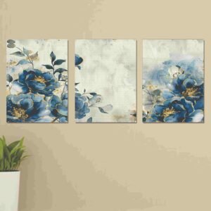 Set of 3 Wall Art Wooden Phototile