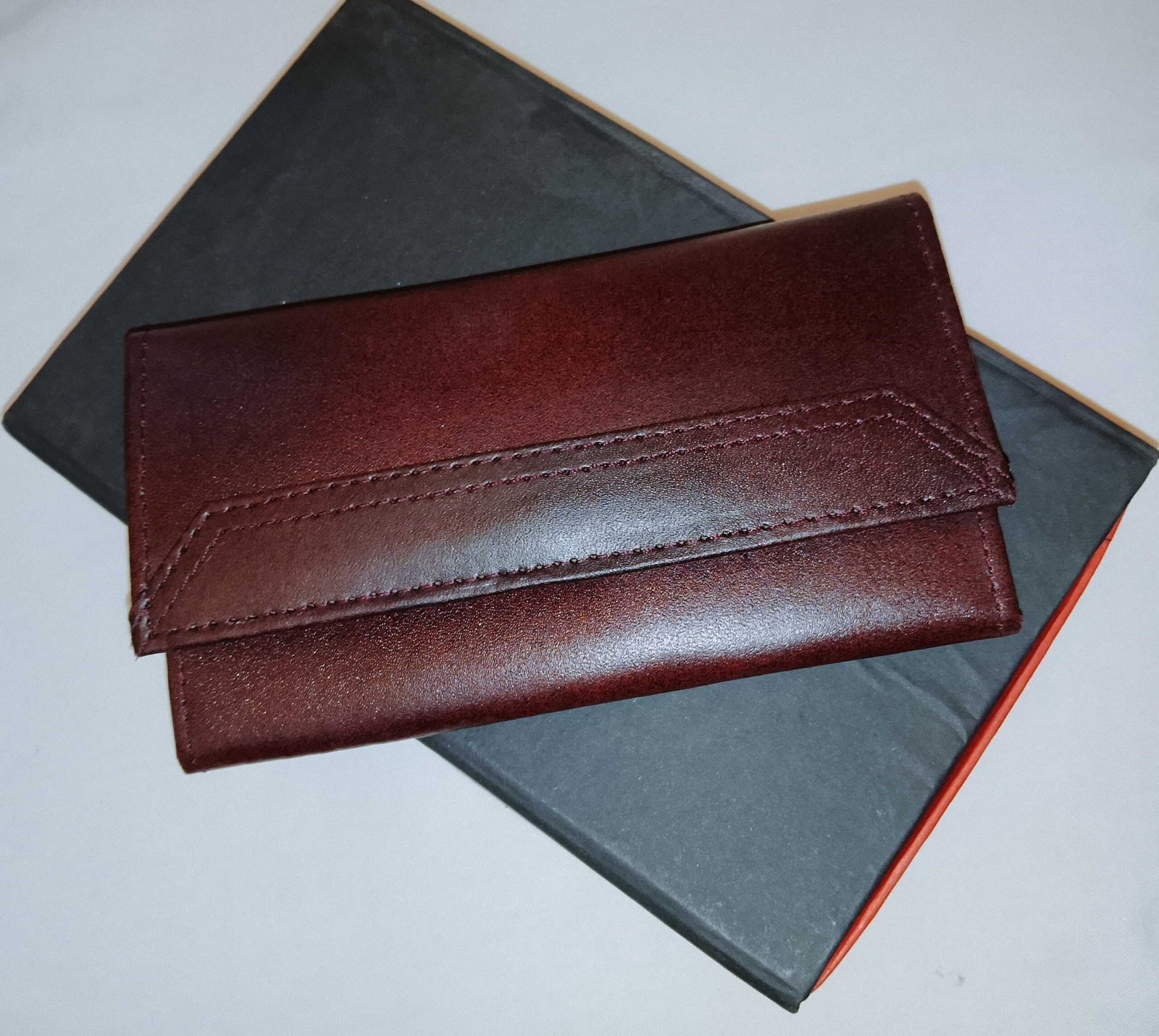 Womens Leather Clutch Elegant Design Premium Quality Smooth Finish Easy Carry