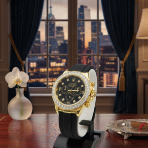 Rolex Ladies Watch | Fancy Dial | Rubber Belt