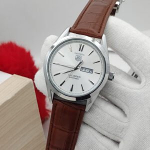 Luxury Swiss Watch With Leather Strap Mens Watch