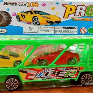 Car Carrier Long Toy Truck - Friction Powered Loader for Kids