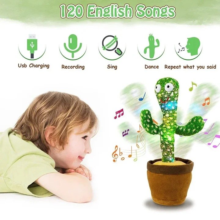 Dancing Cactus Toy – Singing, Talking, Voice Recording